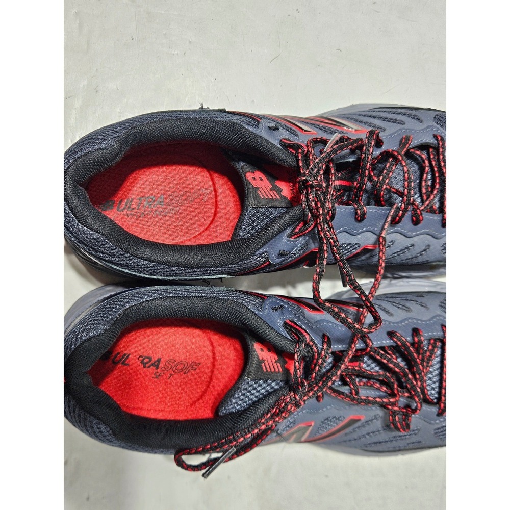 New Balance Lonoke Men Trail Running Shoes Grey Red MTLONLT1 Size 13 - Picture 7 of 9